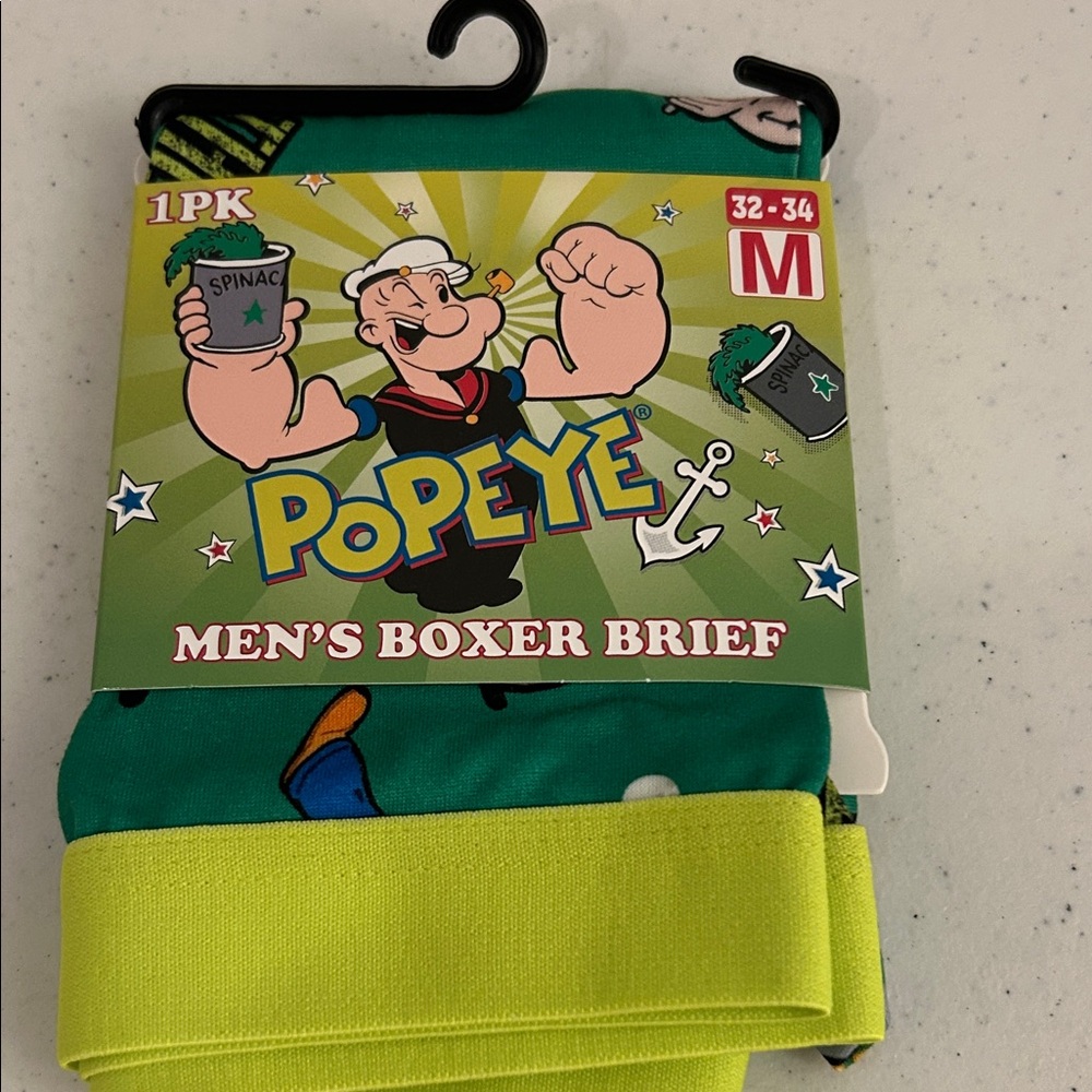 PoPEYE Men's Boxer Brief - Men’s M (32-34)